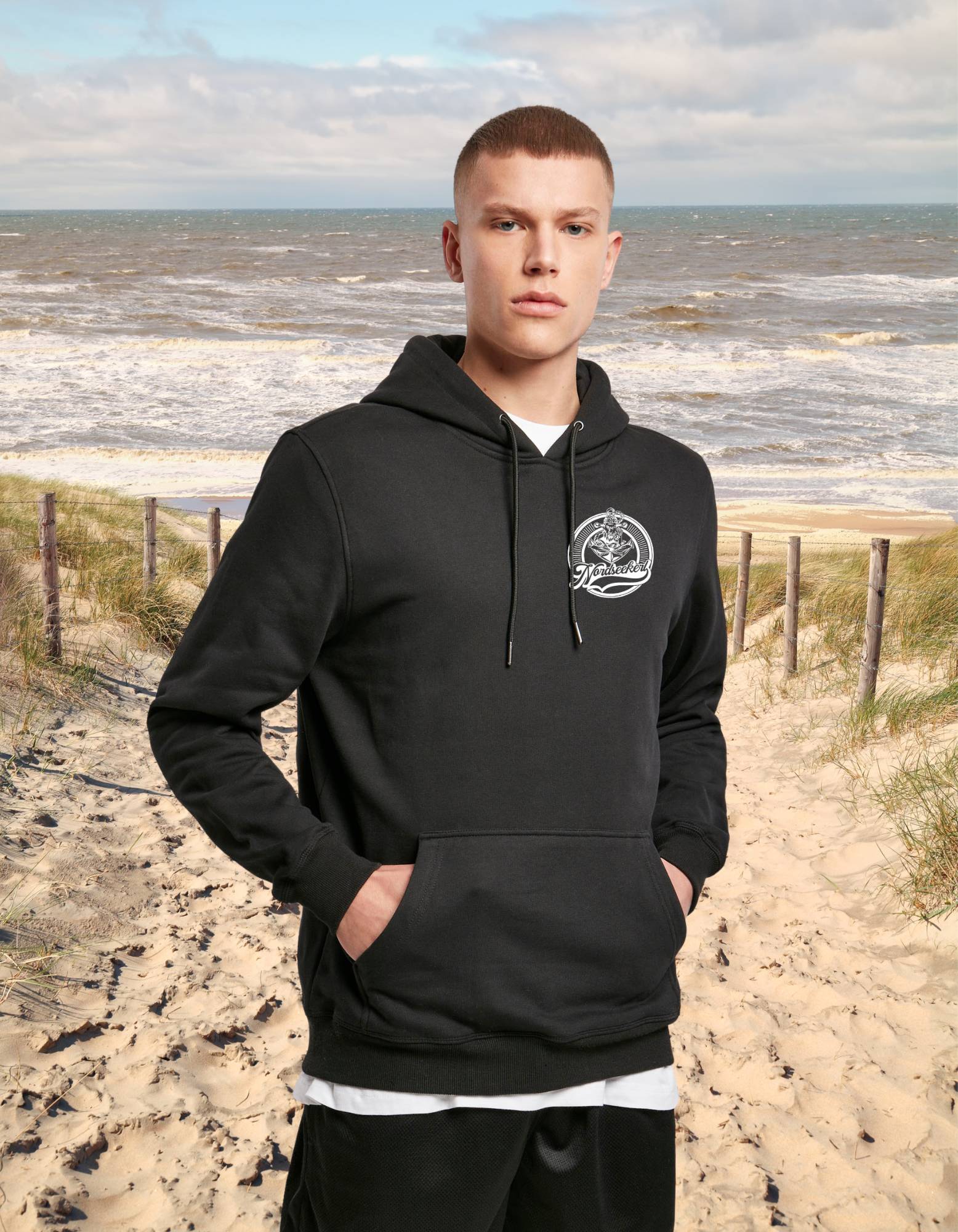 small Nordseekerl black and big print Nordseekerl - Hoody Organic